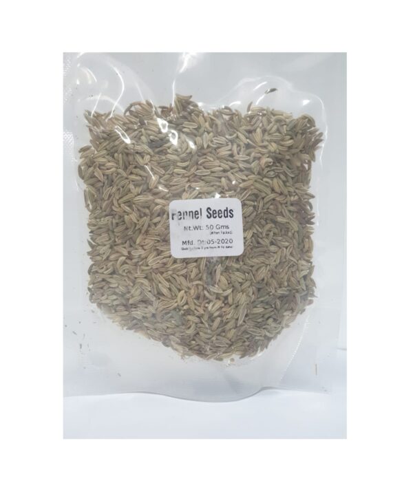 Fennel Seeds I Natural and Fresh Organic Saunf I Flavorful and Aromatic I Perfect for Cooking and Wellness I 50 Grams