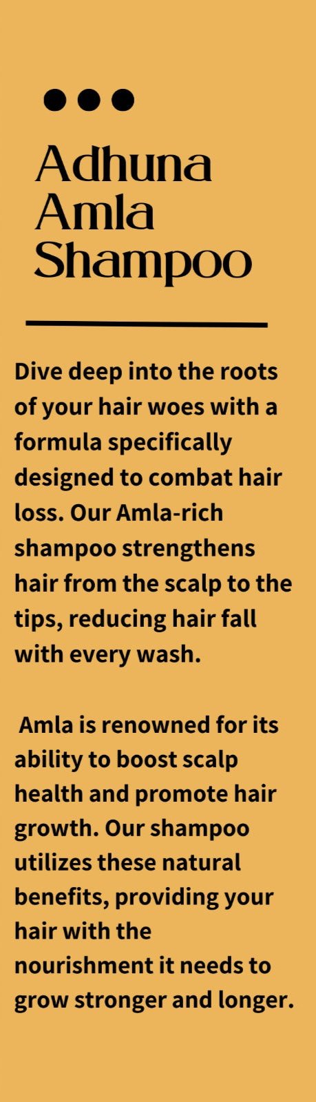 Aswini Adhuna Amla Shampoo - 80 ml | Nourishing Hair Care