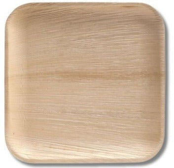 8inch  Square Areca Plates Premium (Pack of 25)