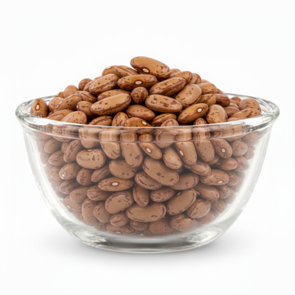Glass bowl filled with Rajma Chitra beans
