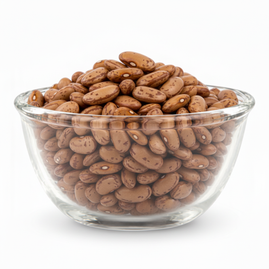 Glass bowl filled with Rajma Chitra beans