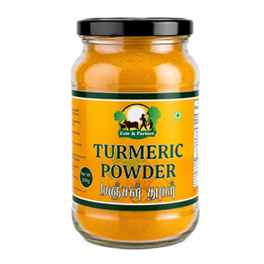 Turmeric Powder 200gm with Cow and Farmer logo