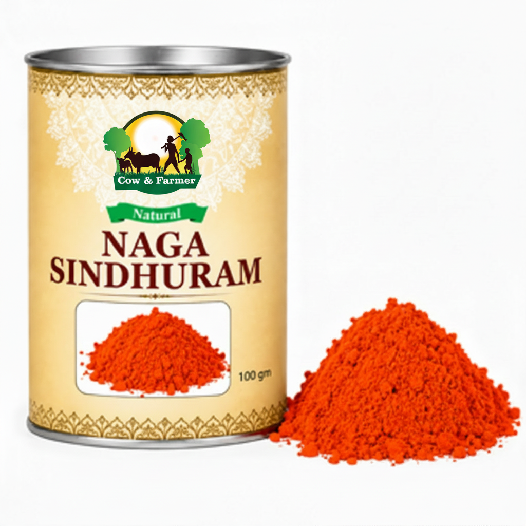 Naga Sindhuram 100gm with Cow and Farmer logo