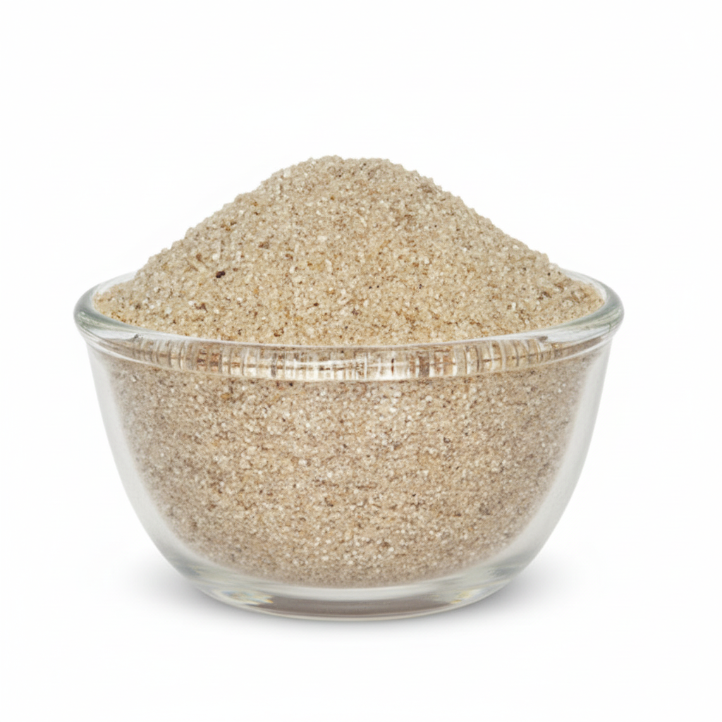 Jowar Upma Ravva in a clear glass bowl