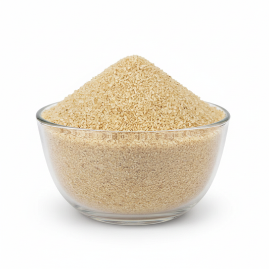 Multi Millet Upma Ravva in a clear glass bowl
