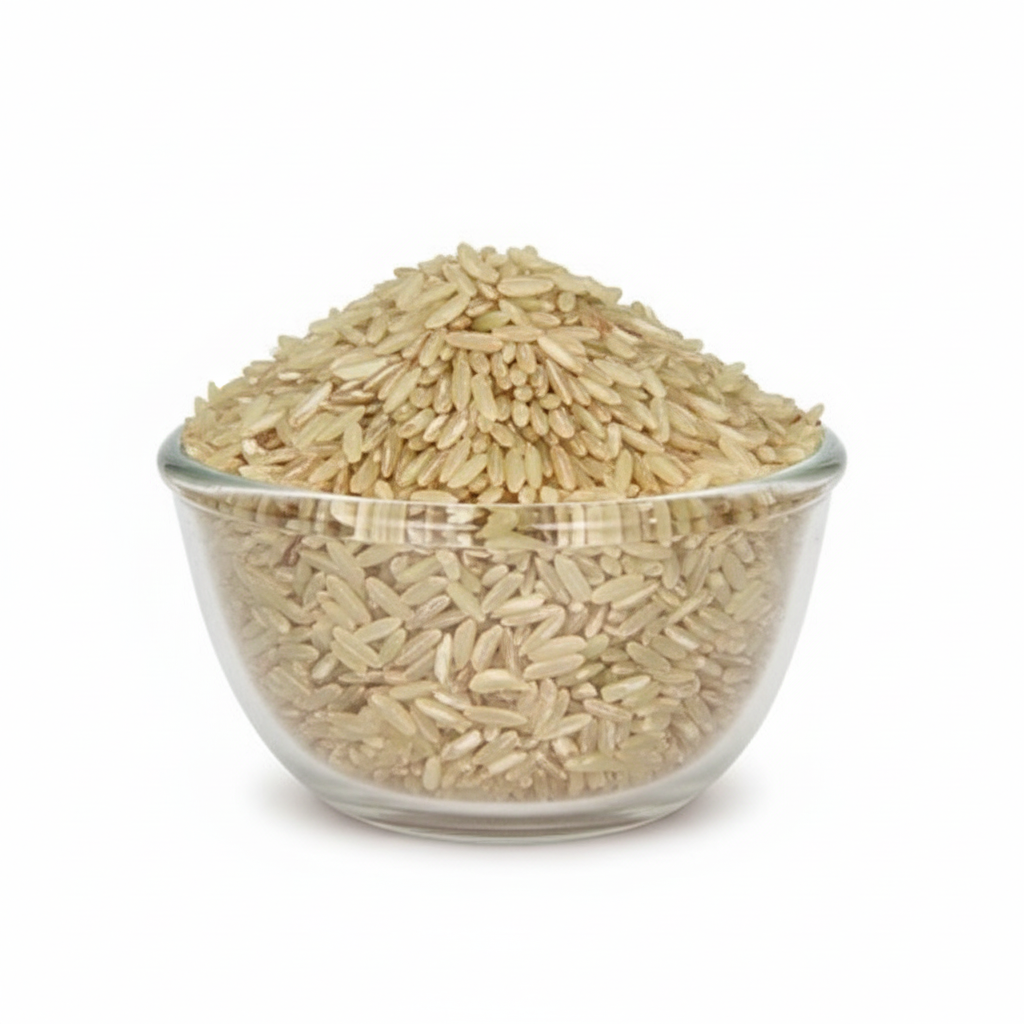 Original clear glass bowl with Mysore Malliga rice