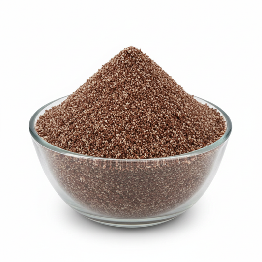 Ragi Idly Ravva filled to rim-full tall cone level